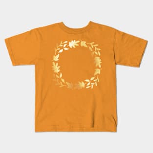 Glowing Fall Wreath Kids T-Shirt